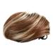 Chaolei Fashion Wigs Clip Wrap Wig Small Wrap Ball Head Wig Female Straight Hair Circle Black Brown Dished Hair Fluffy And Natural Natural Hair Wig for Women