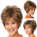 Fnochy Cyber 2023 Monday Deals 2023 Health and Beauty Products Brown Short Hair Hood Up Wig Natural Wig Cosplay Wig