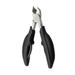 Thick Toenail Clippers for Seniors - Large Toe Nail Clippers for Thick Nails Precision Comfort Grip Long Handle Fingernail Clippers Effortless Trimming Nail Cutter - Premium Stainless Steel - Black