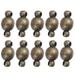 NUOLUX 10PCS 10MM DIY Jewelry Magnetic Clasps Cylindrical Magnetic Buckle Delicate Necklace Buckle Multi-purpose Bracelet Clasp for Jewelry Making (Antique Brass)