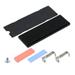 Uxcell 1 Pack M.2 2280 SSD Heatsink with Heat Sink Base Silicone Thermal Pads High Conductivity Pads Screws Black