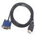 1.8 M HDMI Cable HDMI To VGA 1080P HD With Audio Adapter Cable HDMI TO VGA Cable