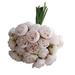 Save Big Matoen Artificial Flower Tea Rose 27 Heads Real Looking Fake Roses w/Stem for DIY Wedding Bouquets Centerpieces Arrangements Party Baby Shower Home Decorations