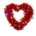 Fdelink Wreath Heart Shaped Wreath for Front Door Heart Shaped Wreath Decorations Ornaments Love Heart Shaped Hanging Garland Wedding Party Decor Door Act the Role Ofing