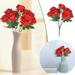 Njspdjh Artificial Flowers For Cemetery Memorial Flower Bouquet For Home Floral Decor Artificial Silk Rose Flowers Bouquet
