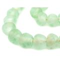 Jumbo Recycled Glass Beads - Beaded Wall Hangings - Extra Large African Sea Glass Beads 21-25mm - The Bead Chest (Green Aqua)