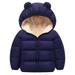 Kiplyki Kid s Fall Sweatshirt Clearance Winter Children s Lamb Velvet Cotton-padded Rabbit Ears Padded Baby Cotton-padded Jacket