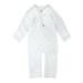 Honest Baby Clothing Baby Boy or Girl Gender Neutral Organic Cotton Center Front Snap Matelasse Coverall (Preemie-12 Months)