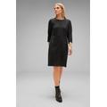 Midikleid STREET ONE Gr. 34, EURO-Größen, schwarz (black) Damen Kleider Freizeitkleider