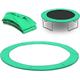 HRTS Replacement Trampoline Safety Pad Mat,6FT 8FT 10FT 12FT 13FT 14FT Trampoline Replacement Spring Pads Cover Enclosure Surround Bundle Safety Guard Padding,Green,13Ft