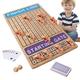 Horse Racing Game | Wooden Challenge Toy Racing Board Games - Wooden Challenge Toy with Durable Horses Dice & Cards, Fun Party Games Geruwam