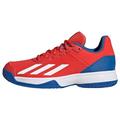 adidas Courtflash Tennis Shoes Sneakers, Bright Red/Cloud White/Bright Royal, 2 UK