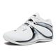 AND1 Rise Men’s Basketball Shoes, Sneakers for Indoor or Outdoor Street or Court, Sizes 7 to 15, White/Silver Grey/Silver Grey, 10.5 Women/9 Men