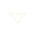Kaohs Swimsuit Bottoms: White Solid Swimwear - Women's Size Large