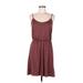 Old Navy Casual Dress - Mini Scoop Neck Sleeveless: Burgundy Dresses - Women's Size Medium