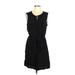 White House Black Market Casual Dress Keyhole Sleeveless: Black Print Dresses - Women's Size 10