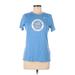 Nike Active T-Shirt: Blue Activewear - Women's Size Medium