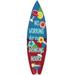 Bay Isle Home™ "No Working During Drinking Hours" Surfboard Wall Décor, Wood in Blue/Red | 20 H x 5.5 W in | Wayfair