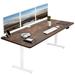 Vivo 71" x 36" Electric Desk w/ Memory Controller DESK-KIT-2B7B-36 Series Wood/Metal in Brown/Gray | 71 W x 36 D in | Wayfair DESK-KIT-2W7N-36