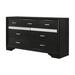 Wrought Studio™ Elessa 7 - Drawer 62.6" W Dresser Wood in Black | 39.25 H x 62.6 W x 16.9 D in | Wayfair E7D1CBD91DB347A4863C31F32B85F087