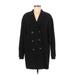 Rene Lezard Blazer Jacket: Mid-Length Black Solid Jackets & Outerwear - Women's Size 8
