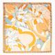 Women's Yellow / Orange Paisley Paradise Satin Silk Scarf In Tangerine - Medium Simna Ldn