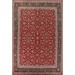 Floral Red Kerman Large Vintage Persian Wool Carpet - 10'0" x 13'7"