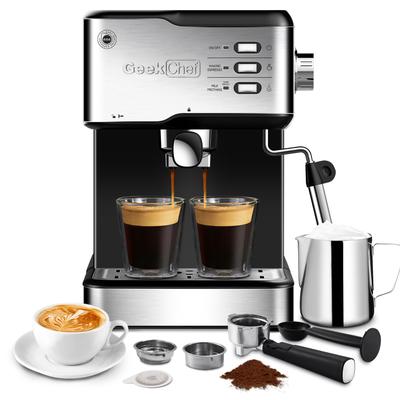 Durable Espresso Machine 20 Bar Pump Coffee Machine Compatible with pressure gauge&Milk Frother Steam Wand