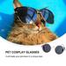 Funny cat sunglasses 2pcs Funny Cat Sunglasses Dog Sunglasses Classic Eye-wear Cosplay Glasses