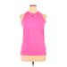 Nike Active Tank Top: Pink Solid Activewear - Women's Size X-Large