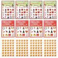 37Pcs Creative Bingo Game Cards Party Game Cards 24 Players Bingo Game