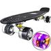 Skateboard Complete Mini Cruiser Skateboard for Children Teenagers Adults Led light rollers with all-in-one Skate T-Tool for beginners