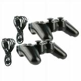 Black 2x Wireless Bluetooth Video Game Controller Pad For Sony PS3 Playstation 3