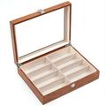 DENEST 8/12 Slots Wooden Glasses/Sunglasses Storage Display Box Unisex