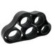 5 Finger Hand Grip Band Elastic Silicone for Gym Fitness Training (Black 8.8LB)