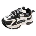 KaLI_store Shoes for Girls Toddler Shoes Kids Girls Tennis Shoes Sport Running Shoes Fashion Sneakers Black 27.00