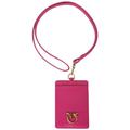 Pinko Damen Neck Card Holder Kalbsleder Seide Reisezubehör-Kartenhüllen für Reisende, N17q_pink pink Antique Gold