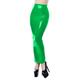 XS-7XL PVC Leather Pencil Skirt for Women Zip High Waist PU Latex Leather Long Skirts Tight Clothes,Malachite Green,XS