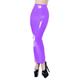 XS-7XL PVC Leather Pencil Skirt for Women Zip High Waist PU Latex Leather Long Skirts Tight Clothes,Purple,L