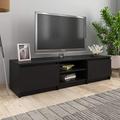 Suiwen TV Cabinet, Tv Table, Tv Stand Cabinet, Tv Stand Cabinet Black 140x40x35.5 cm Chipboard