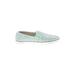 DV by Dolce Vita Flats: Green Print Shoes - Women's Size 8 - Almond Toe