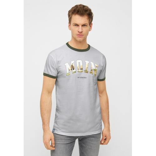 "T-Shirt DERBE ""Schamoin"" Gr. M, grau (paloma) Herren Shirts T-Shirts Made in Portual"
