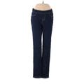 Jade Jeans Jeggings - High Rise Straight Leg Denim: Blue Bottoms - Women's Size Small - Indigo Wash