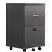 Inbox Zero Kurtlyn 17.75" W 2 -Drawer File Cabinet, Filing Cabinet Under Desk Drawers Under Desk Storage in Gray | Wayfair