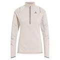 Odlo Zeroweight Ceramiwarm Reflective Mid Layer Half-Zip Running Tops Women - Lightgrey, Size M