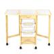 Chariot de Cuisine, Plan de Travail Desserte sur roulettes pliable, Rangement de Cuisine, Stockage