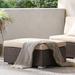 Santa Rosa Wicker Outdoor Ottoman with Cushion by Christopher Knight Home