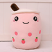 13.78 Inch Milk Tea Cup Plush Toys Cute Milk Tea Cup Throw Pillows Home Decoration Milk Tea Cup Plush Toys Children s Plush Toys Birthday Gifts for Boys and Girls Home Decoration Etc. (Pink)