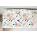 Honey Lemonade Baby Diaper Changing Pad Cover Peach Floral Design - Floral Peach Pad Cover 95% Rayon 5% Spandex Multicolor Floral Diaper Changing Pad Cover for Toddler & Kids - 32 x 16