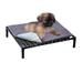 Elevated Dog Bed Outdoor Dog Bed Small Dog Bed Portable Raised Dog Bed with Washable Pad for Indoor & Outdoor Use (Black Grid)